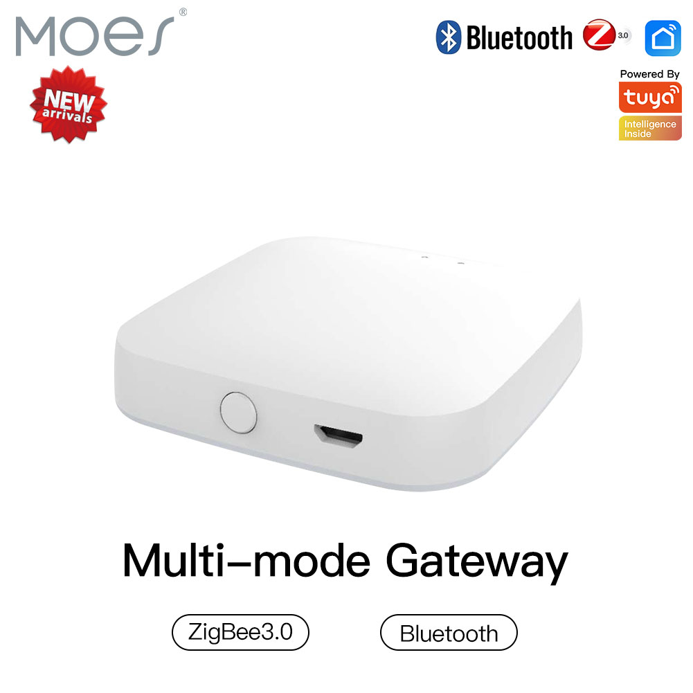 Smart Home Hub Matter - Moes-多機能スマートゲートウェイ,zigbee,wifi,bluetooth,メッシュハブ,Tuyaスマートアプリで動作,alexa,GoogleHomeを介した音声制御