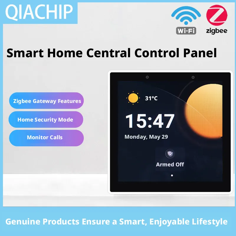 Smart Home Display - スマートホーム86多機能セントラルコントロールスクリーンWiFiスイッチパネルタッチスクリーンホームセキュリティZigbee音声ゲートウェイ