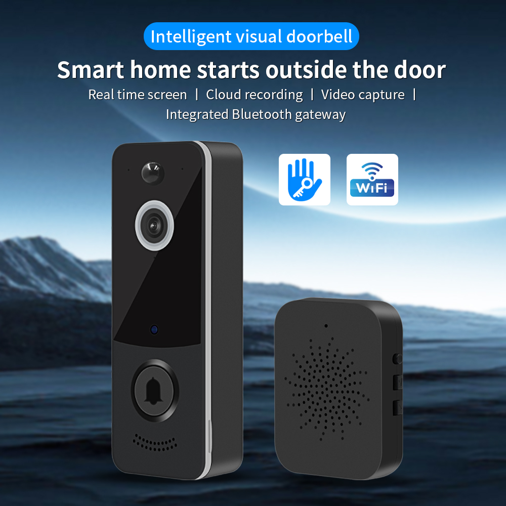 Smart Home Video Doorphone Ezviz - 1080P WIFI ビデオドアベル TTLOCK アプリスマートホームドアベルワイヤレスセキュリティカメラドアベル PIR