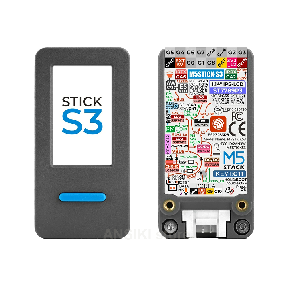 Smart Home Display - M5Stack M5StickS3 ESP32-S3 IoT開発キット、IoT制御スマートホームアプリケーション用の画面付きポータブルキット