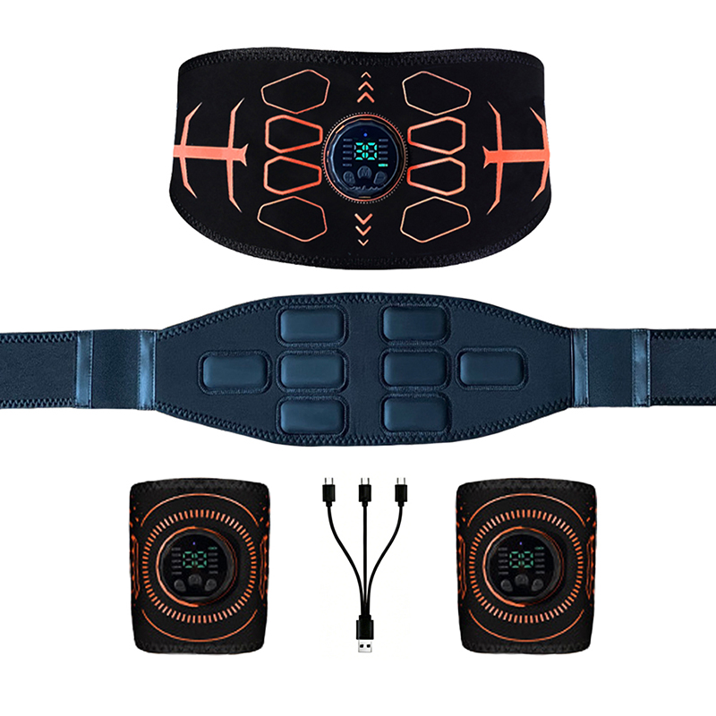 Smart Home Gym - スマート腹部トレーニングベルト腹筋トレーナー筋肉トーナーボディアームトレーニングワークアウトホームジムフィットネスマッサージ用