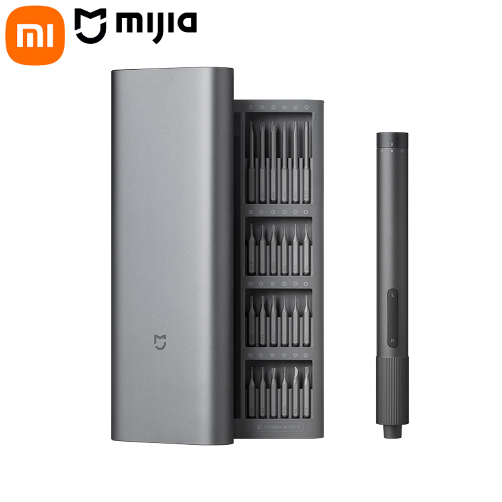 Smart Home Yeelight - Xiaomi Mijia 電動精密ドライバーキット 磁気ベース付き 24種類のドライバーヘッド スマートホーム