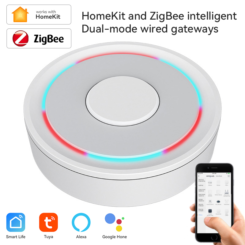 Smart Home Hub Matter - Tuya ZigBee スマート ゲートウェイ ホームキット 有線ワイヤレス