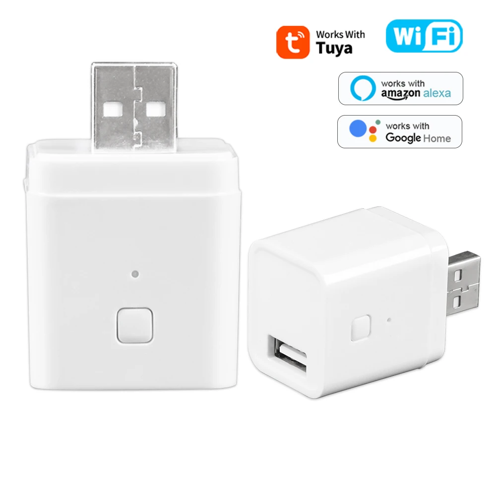 Smart Home Technology - WiFiミニマイクロUSBアダプター 5V WiFi USB電源アダプター スマートタイミング充電プラグ Tuya、Alexa、Google