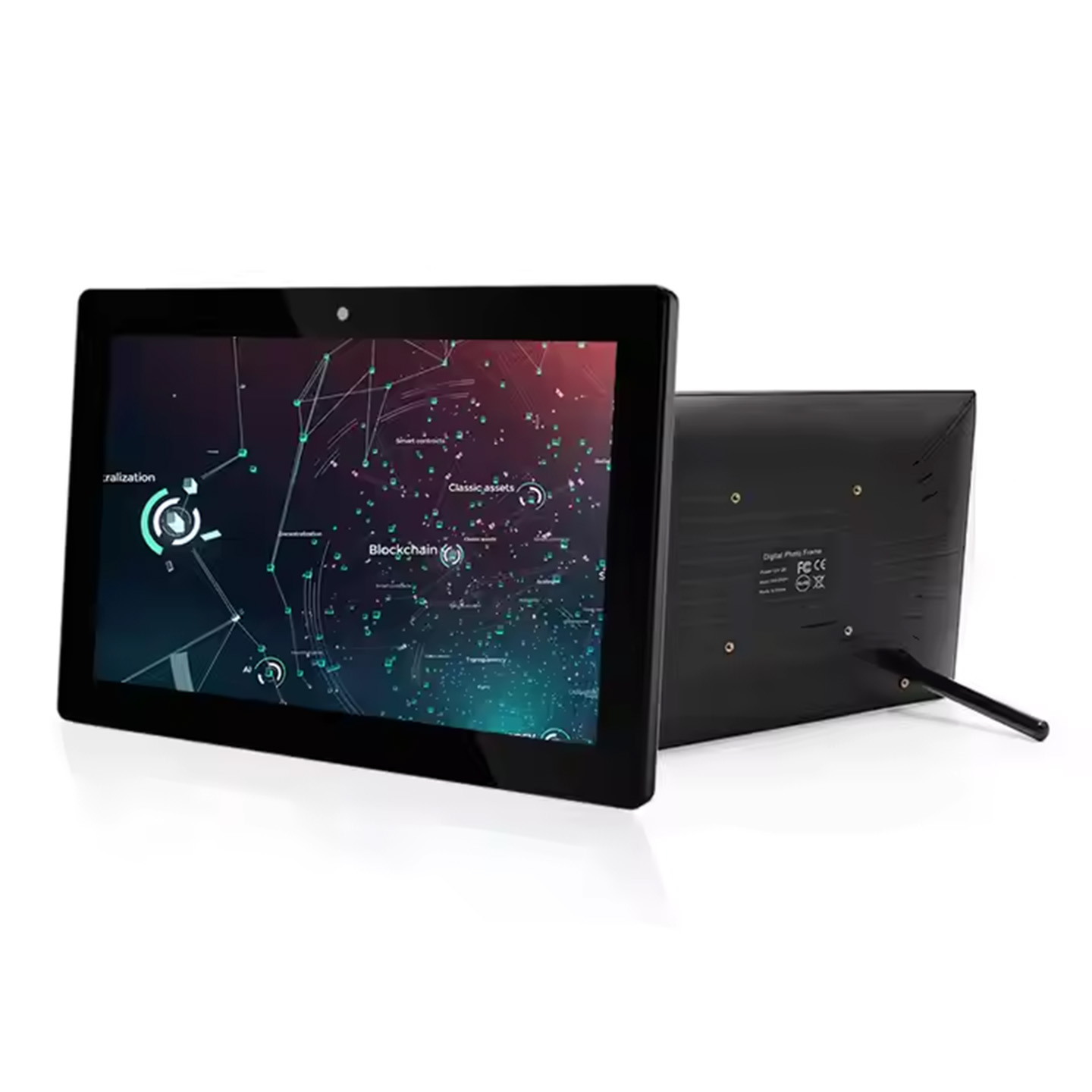 Smart Home X10 - 壁掛け式10.1インチAndroid 14商用タブレット、静電容量式タッチスクリーン、POE監視カメラ搭載、スマートホームデスクトップ用