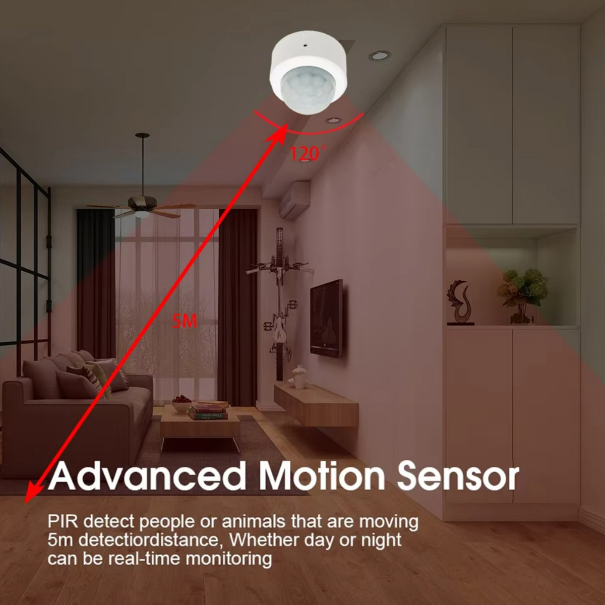 Zigbee PIR モーションセンサー人体赤外線検出器ホー - Pir Motion Sensor のレビューと価格