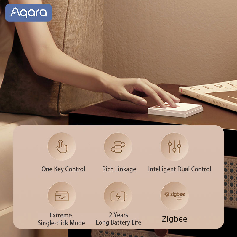 Aqara-ワイヤレスウォールスイッチ,e1, zigbee - Smart Home Yeelight のレビューと価格