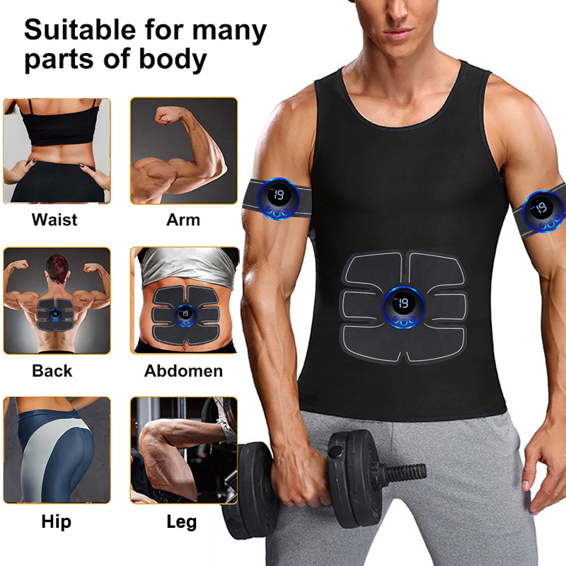 電気筋肉刺激マッサージ器,腹部,臀部,腕,脚,首,ヒップトレ - Smart Home Gym のレビューと価格