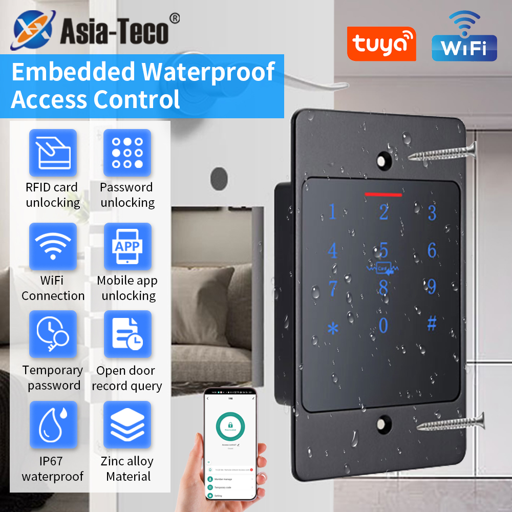 WiFi Tuya スマートドアロックキーボード RFIDア - Smart Home Keyboard のレビューと価格