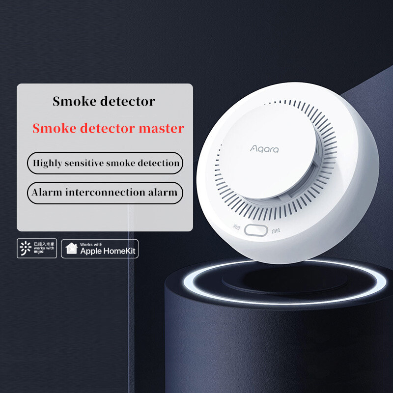 Aqara-インテリジェント煙探知器Zigbee 3.0,火 - Smart Home Yeelight のレビューと価格