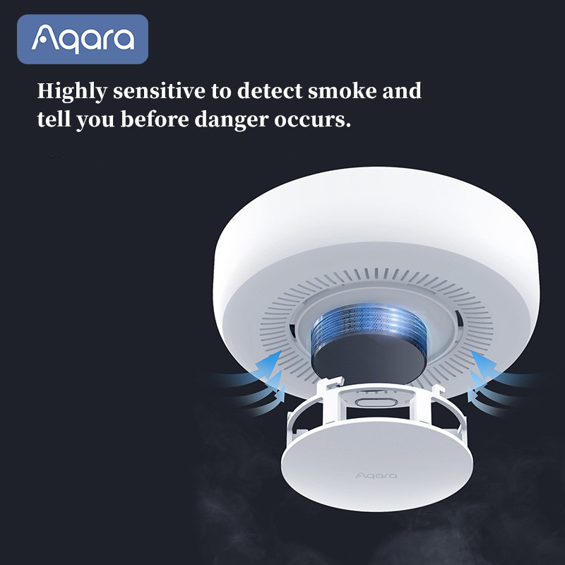 Aqara-インテリジェント煙探知器Zigbee 3.0,火 - Smart Home Yeelight のレビューと価格