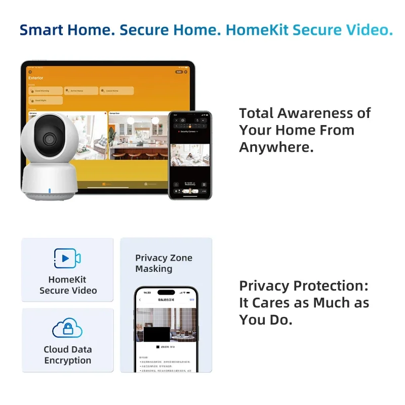 オリジナルAqaraスマートカメラE1 2K 1296P 3 - Smart Home Hub Matter のレビューと価格