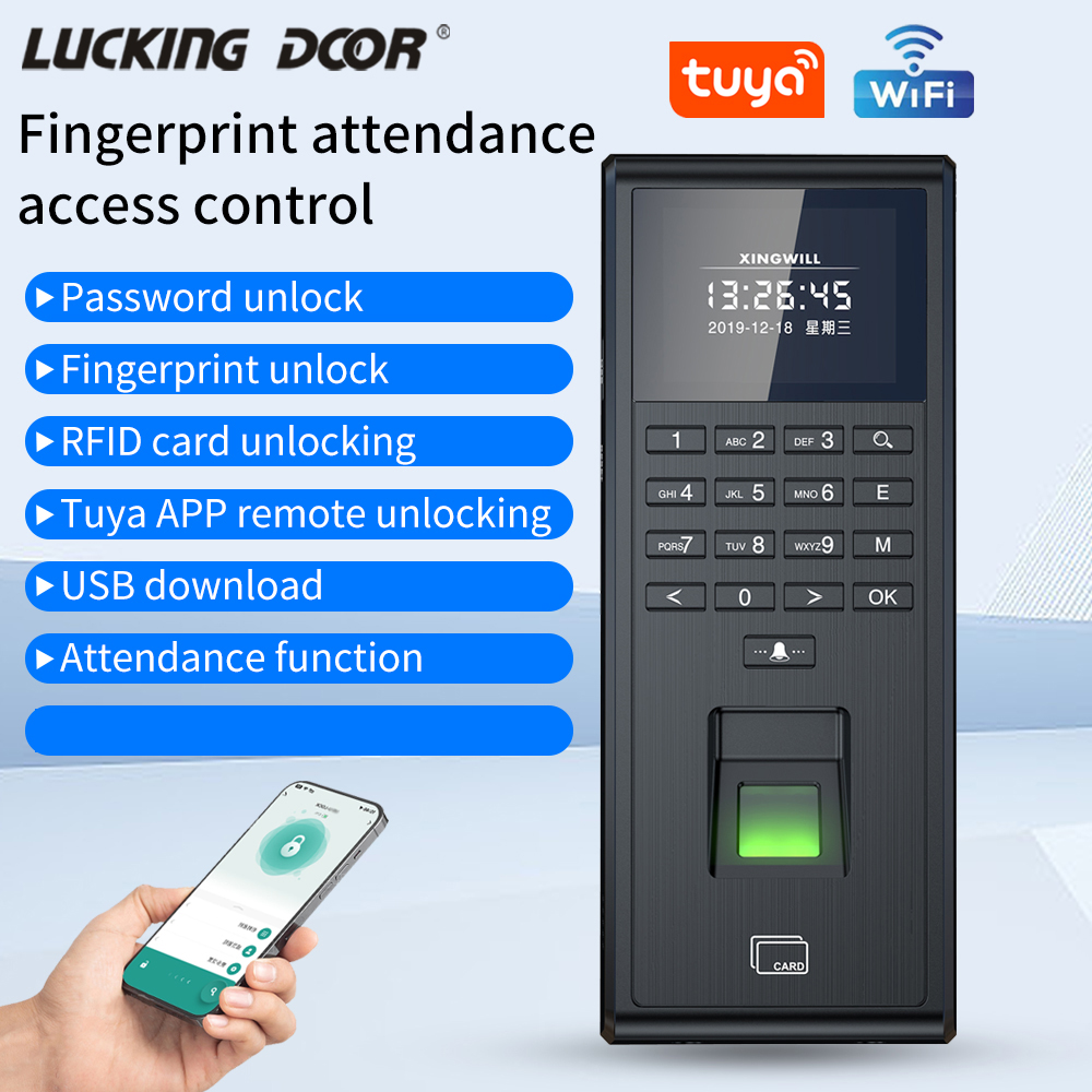 Tuya-インテリジェント生体認証指紋認証システム,時間監視 - Smart Door Lock のレビューと価格
