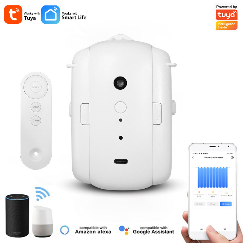 WiFiスマートホームインテリジェント電動カーテンロボット、 - Smart Curtain Robot のレビューと価格