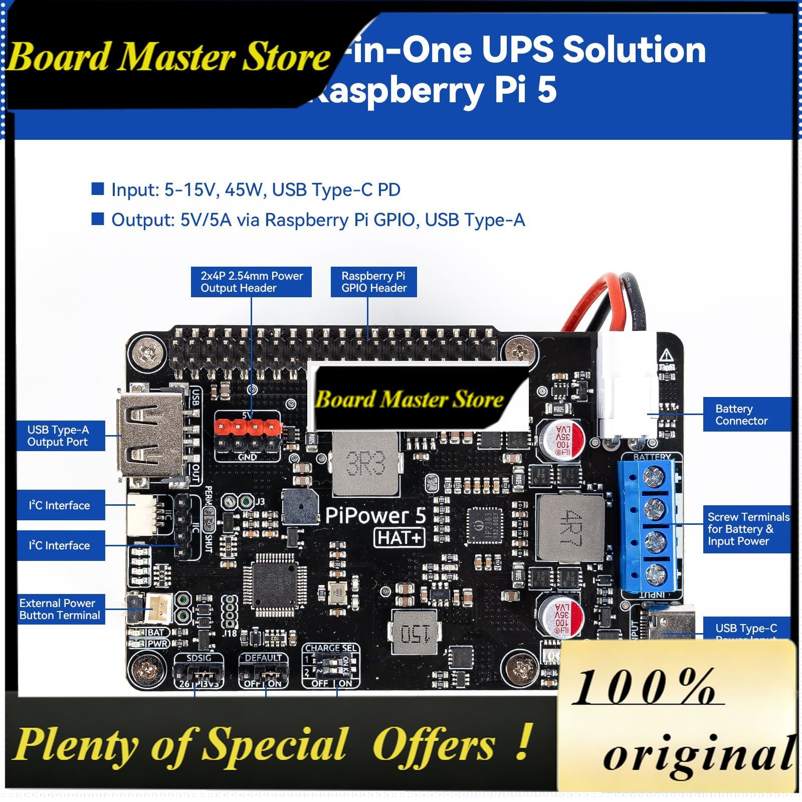 BoMaSPiPower 5 Raspberry Pi 5/ - Smart Home Nas のレビューと価格