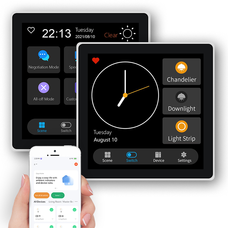 FUERS 4 インチタッチスクリーン多機能スマート壁スイッ - Smart Home Display のレビューと価格