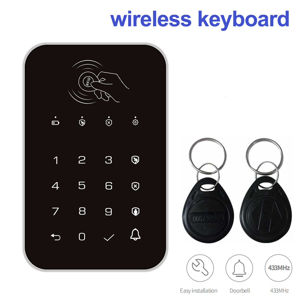 ワイヤレスホームセキュリティ警報システム,盗難防止,充電式タ - Smart Home Keyboard のレビューと価格