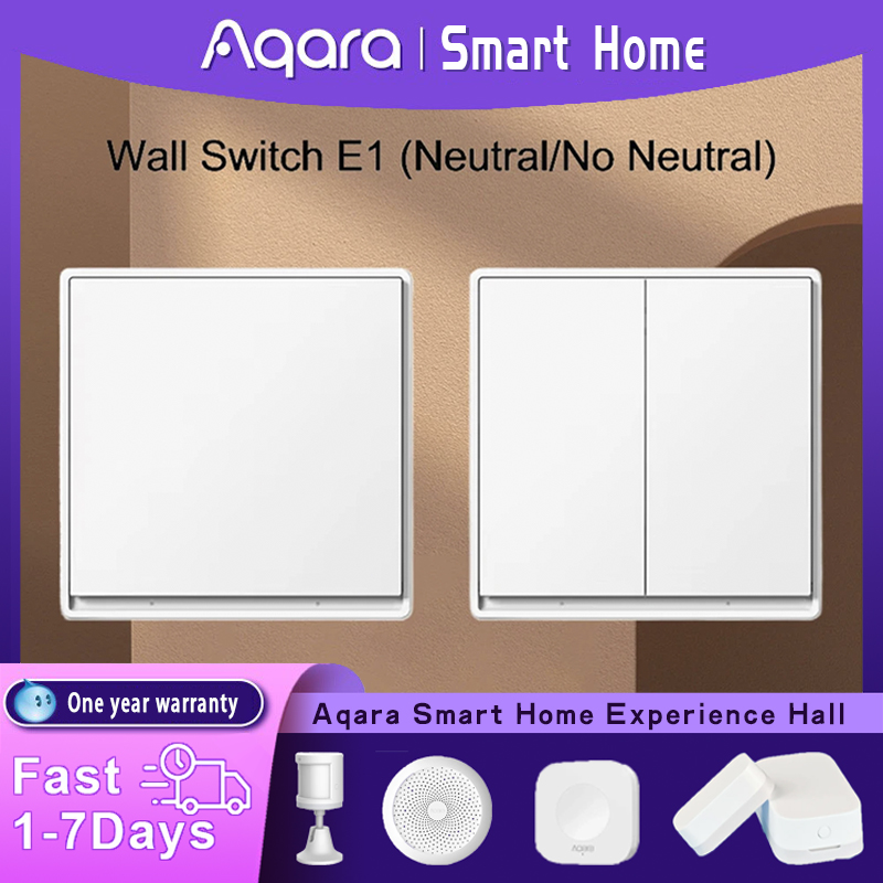 オリジナル Aqara 壁スイッチ E1 バージョンスマート - Smart Home Yeelight のレビューと価格