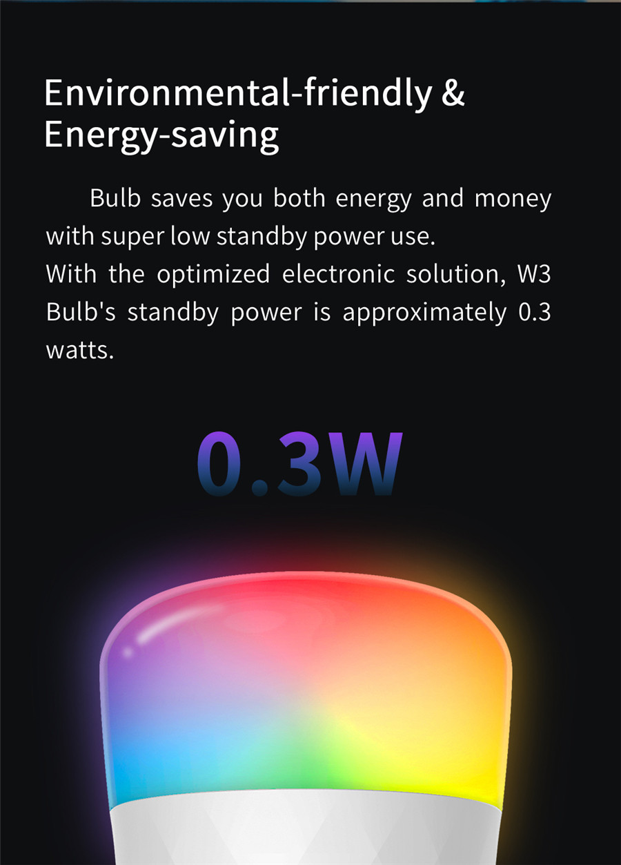 Yeelight スマート LED 電球 W3 E26 カラ - Smart Home Yeelight のレビューと価格