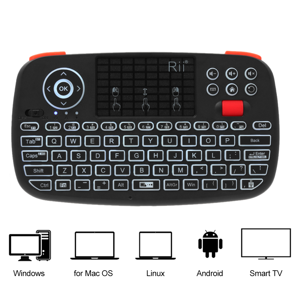 Rii I4 Mini BT ワイヤレスキーボード タッチパ - Smart Home Keyboard のレビューと価格